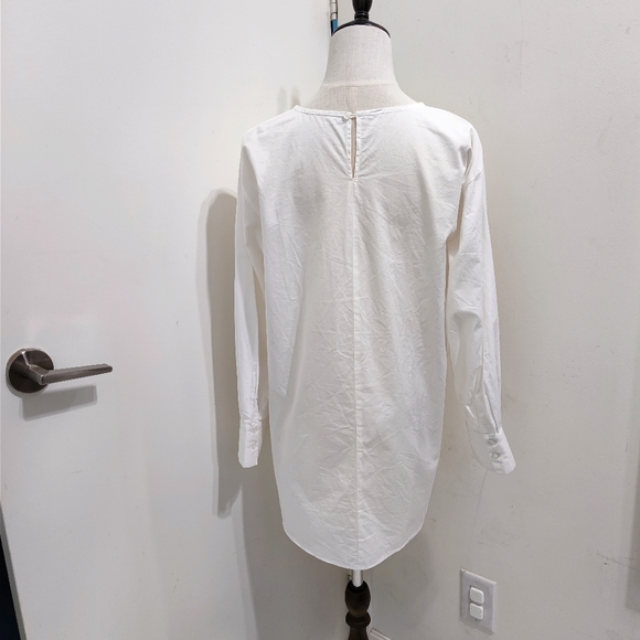 Vest layered nocollar shirts dress - Picture 11 of 12